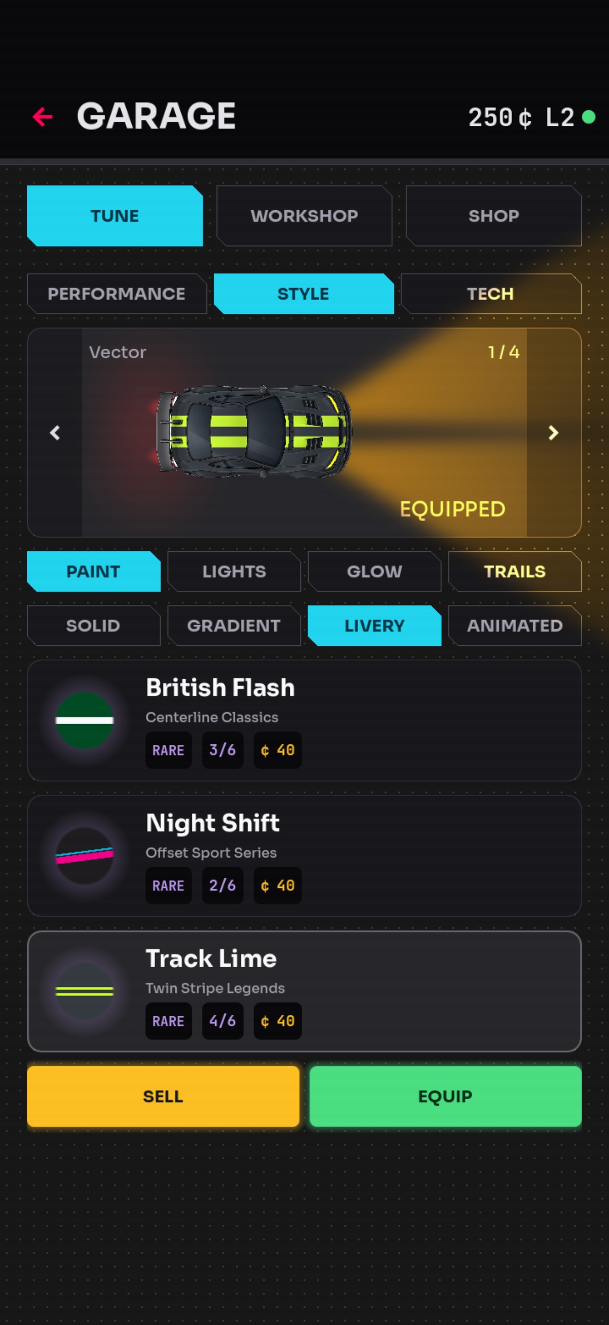 Screenshot 2 of NSCR: Neon Slot Car Racing