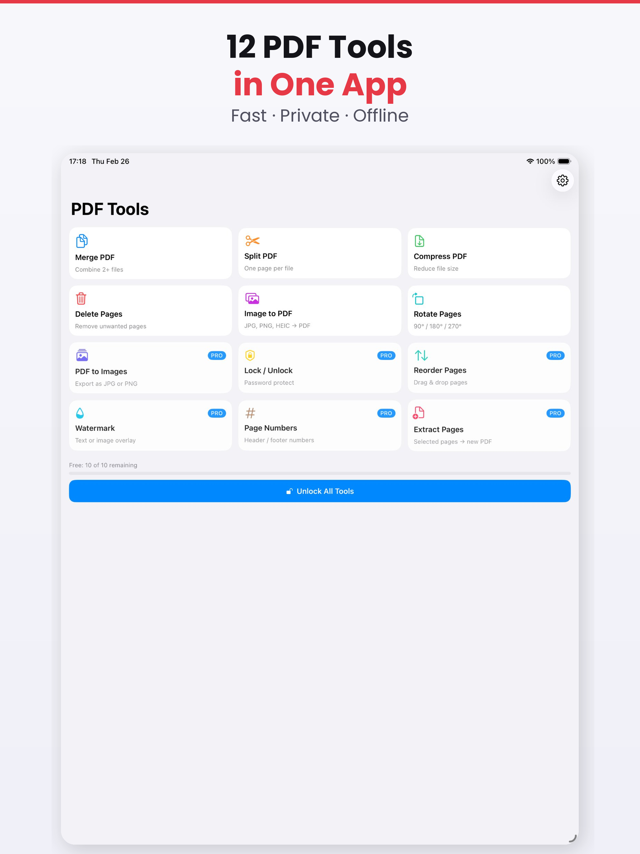 PDF Tools: Merge & Compress