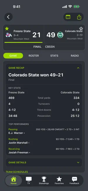 Fresno State Football App screenshot 3