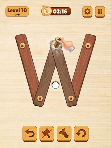 Wood Nuts & Bolt: Screw Puzzleのおすすめ画像1