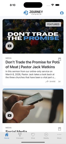 Journey Church Vancouver app screenshot