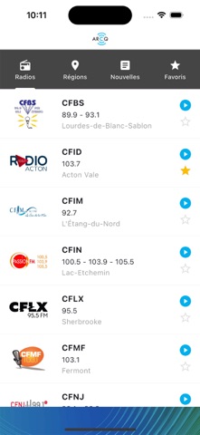 Radios communautaires Québec screenshot