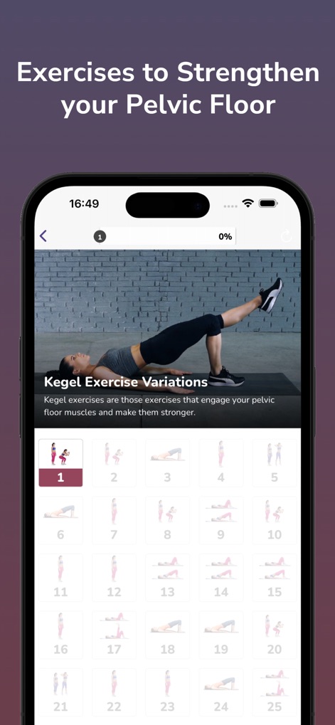 Kegel Exercises - Pelvic Floor - Health & Fitness App | MWM
