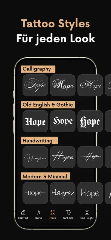Tattoo Schriftarten: Tattify screenshot 5 of 6