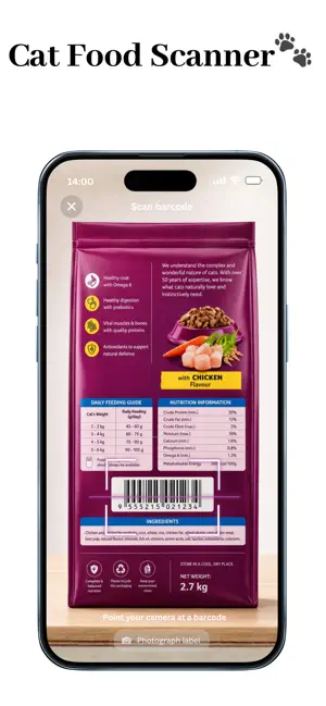 Kitto: Cat Food Scanner screenshot 1