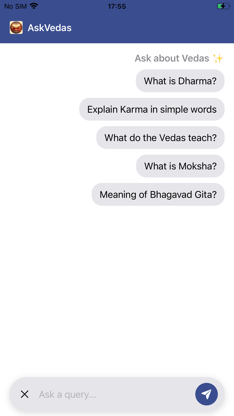 AskVedas screenshot 2