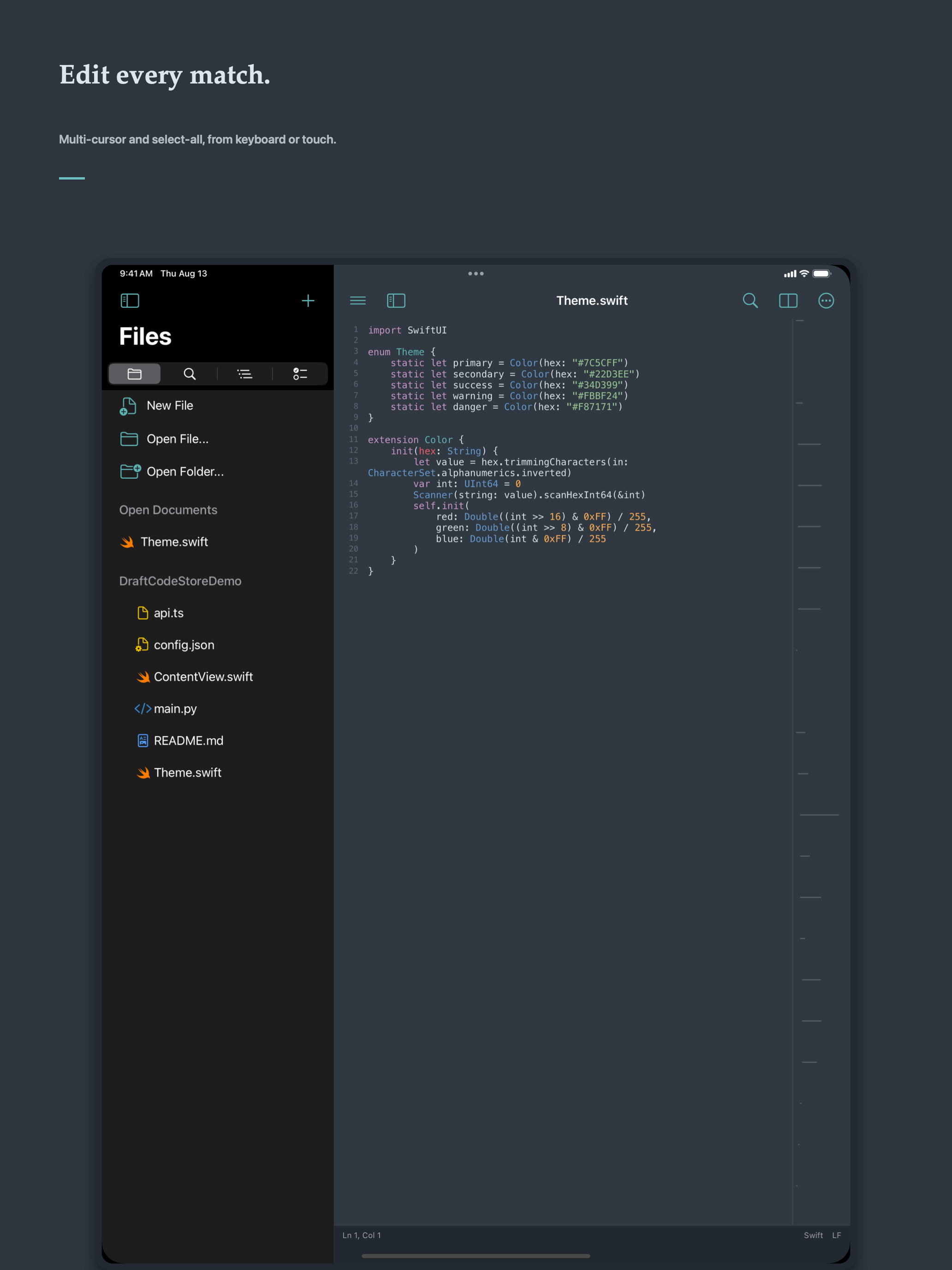 DraftCode: Code & Text Editor screenshot 15