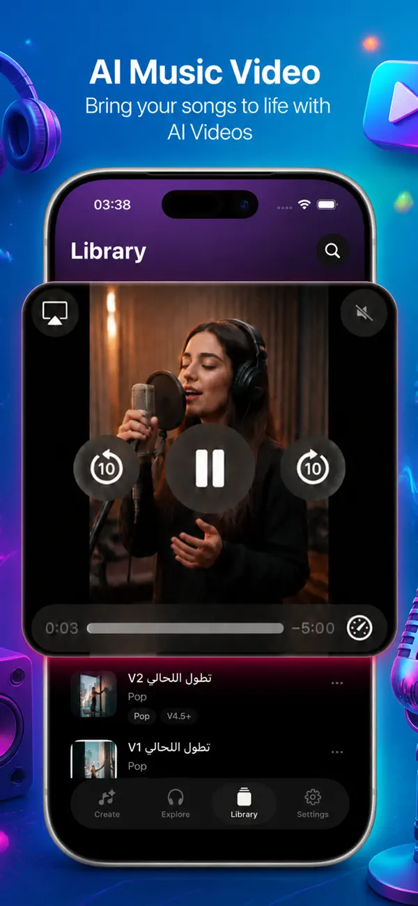 Screenshot #3 pour AI Music Generator - Sonica