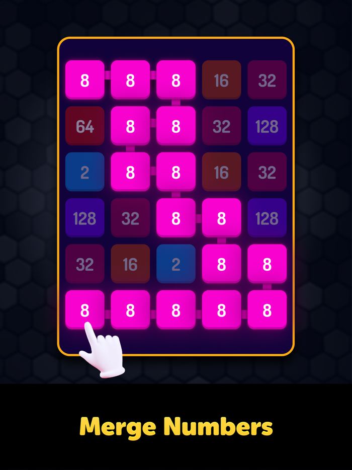 Two Square 2048 Numbers Merge