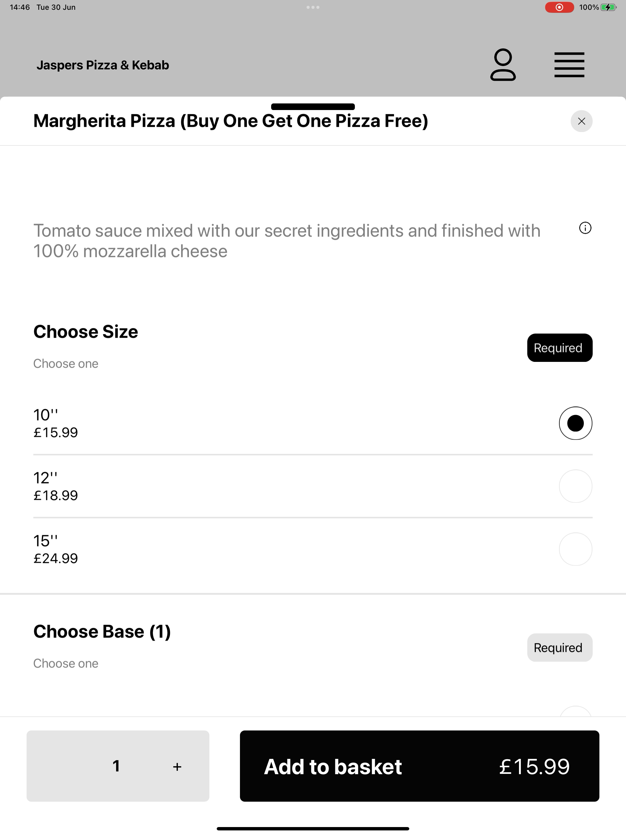 Jaspers Pizza & Kebab screenshot 16