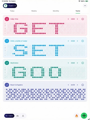 Dueit: AI-Deadlines & Habits iPad screenshot