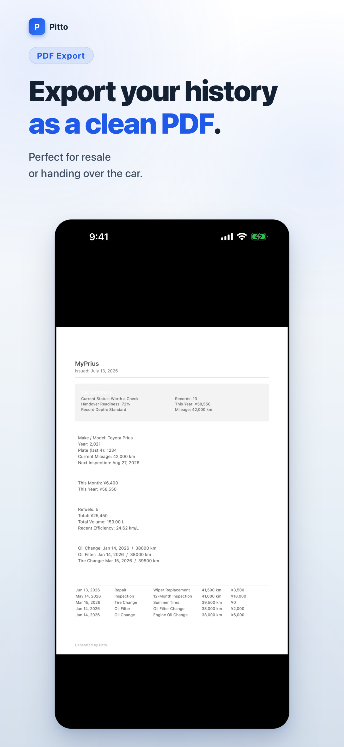 Car Maintenance Log - Pitto screenshot 6