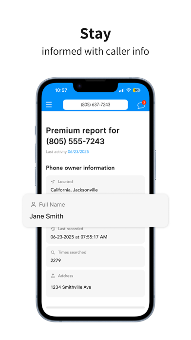 CallerSmart: Reverse Lookup iPhone screenshot