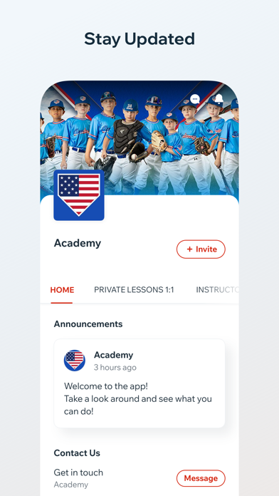 Academy Baseball Softball Screenshot