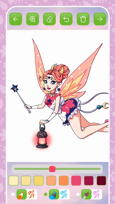 Fairy coloring book kids game' Screenshot