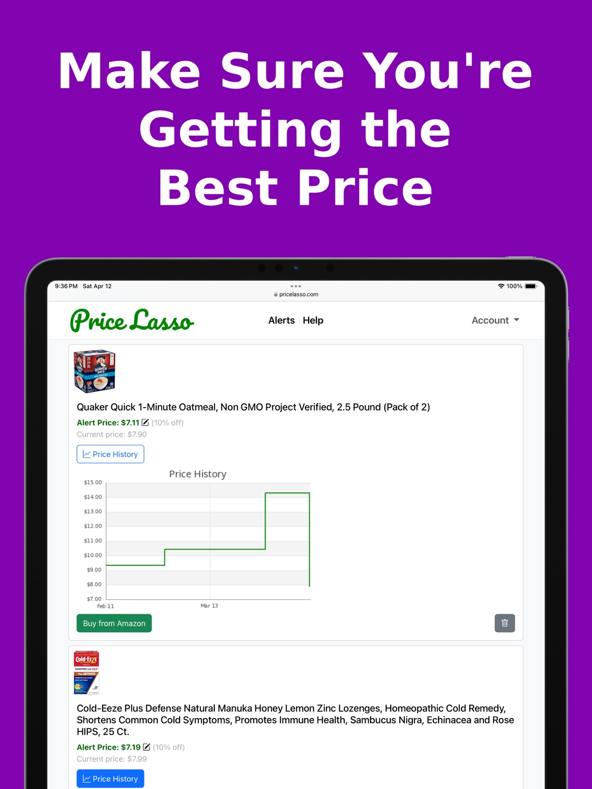 PriceLasso: Price Tracker ipad screenshot 4