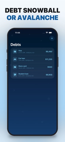 Snowball: Debt Free Now iPhone screenshot