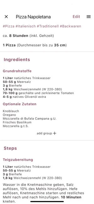 Recipe Record Recipe Manager screenshot 1