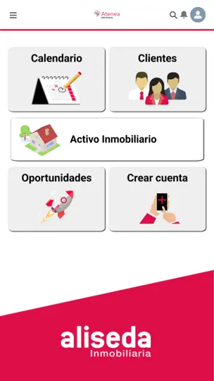 Captura de pantalla de Atenea App Aliseda en iPhone 1
