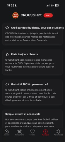 CROUStillantApp screenshot