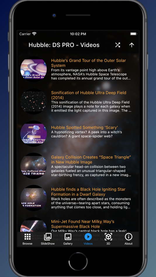 #10. Hubble: Deep Space PRO (iOS) 由: Alparslan Topbas