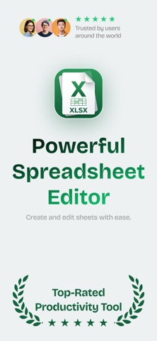 XLSX Editor: Edit Spreadsheets Screenshot 1 of 8