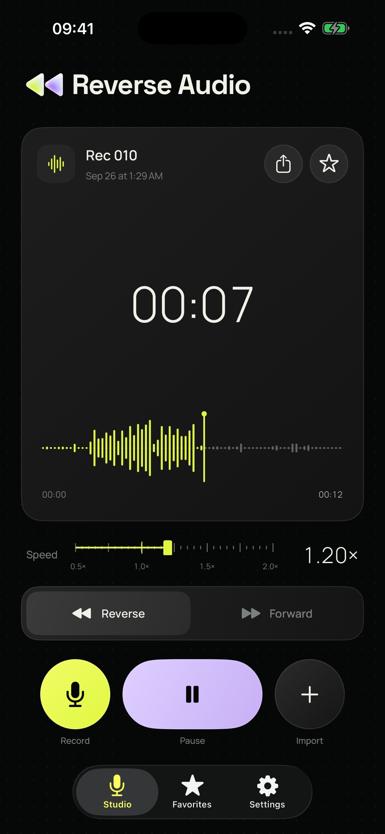 Screenshot 3 of Re Audio - Record & Reverse