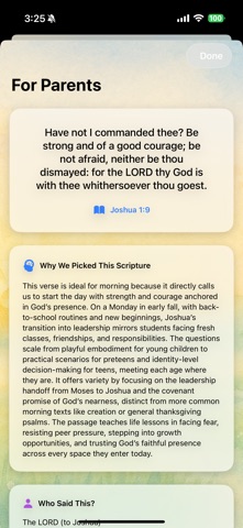 Scripture of the Day - Family iPhone screenshot