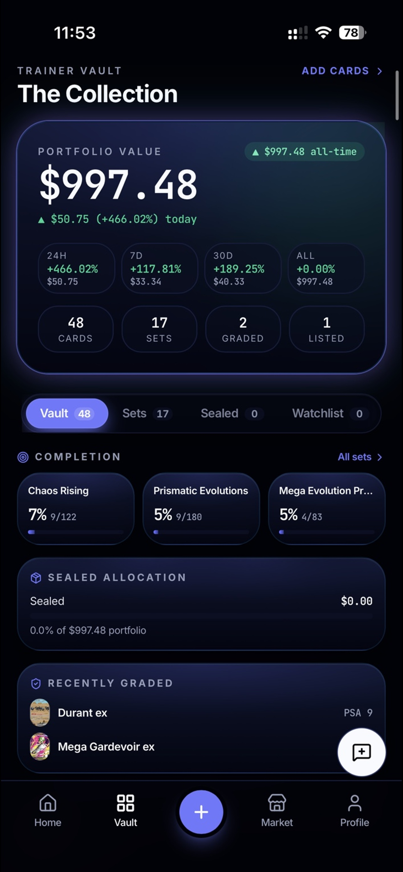 Vaulted Cards screenshot 3