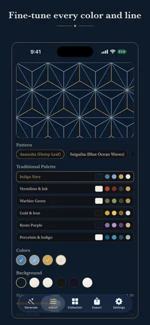 MONKIRI: Wagara Pattern Maker screenshot 3
