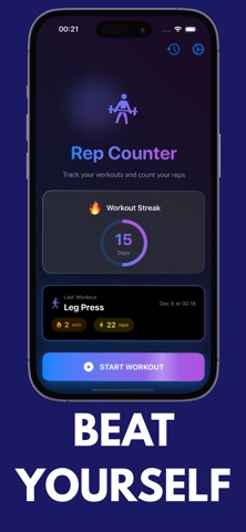 Workout Tracker & Rep Counter Screenshot 2 of 7