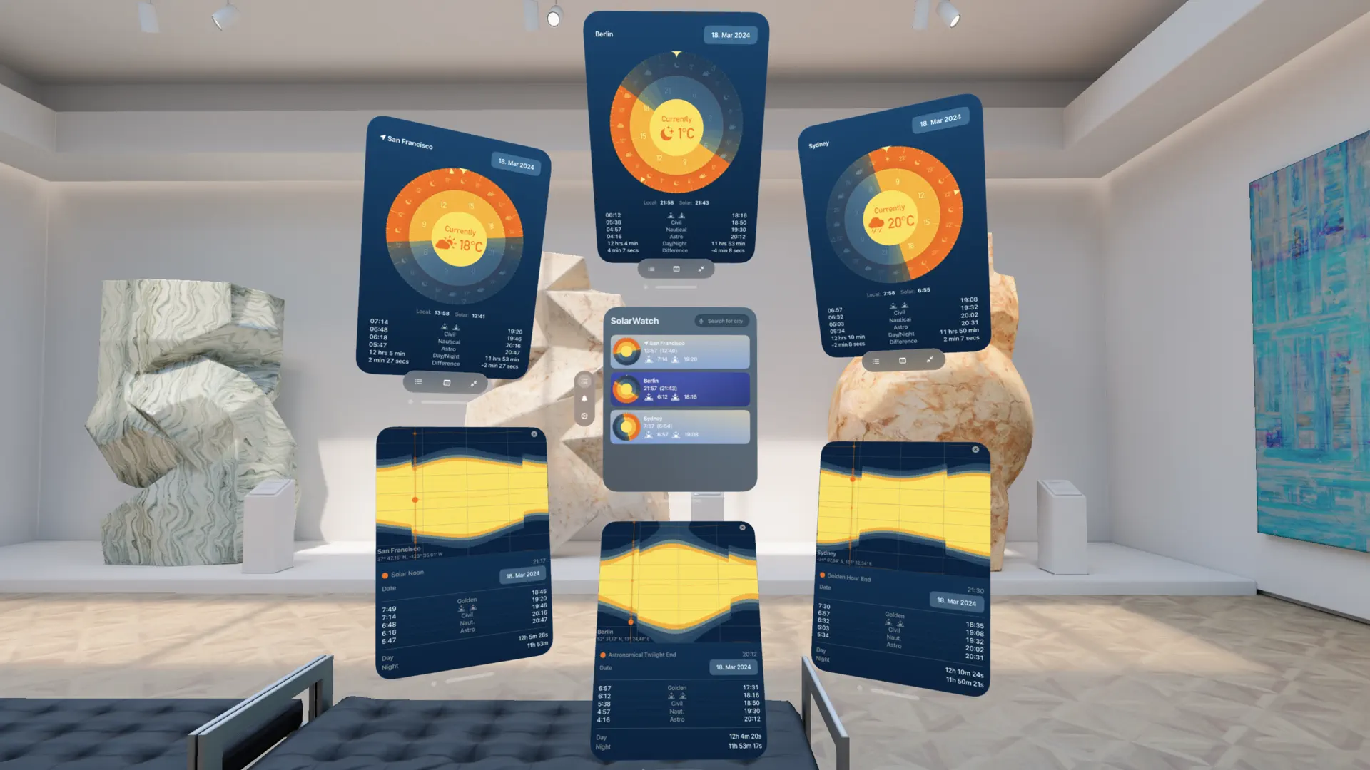 Sunrise Sunset Time SolarWatch screenshot