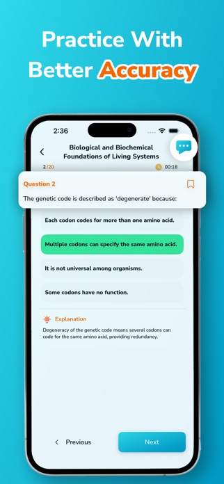 MCAT Practice Test - Exam Prep Screenshot 4 of 6