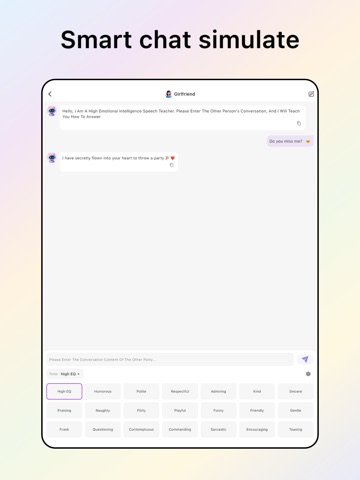 AI Keyboard – Chat Assistant iPad screenshot