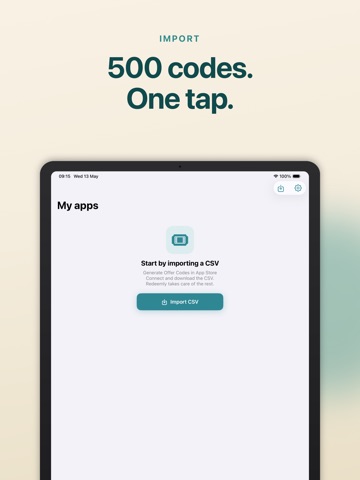 Redeemly: Offer Code Manager iPad screenshot