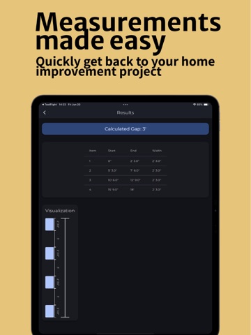 Even Spacer - Measurement Tool iPad screenshot
