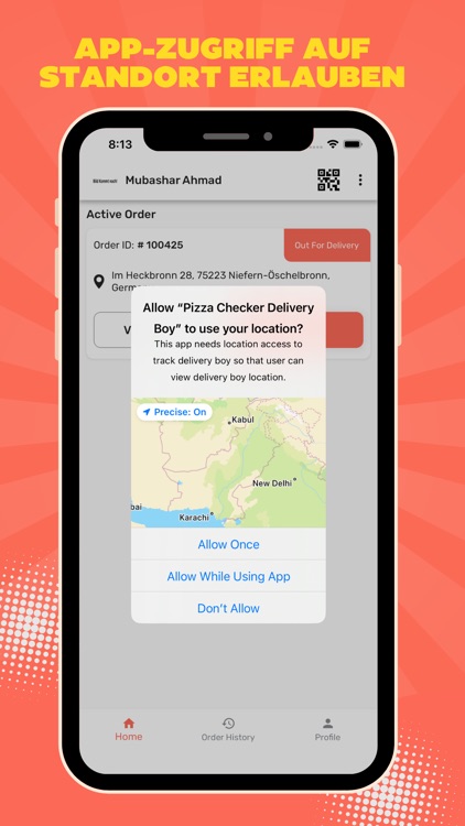 Pizza Checker Delivery Man