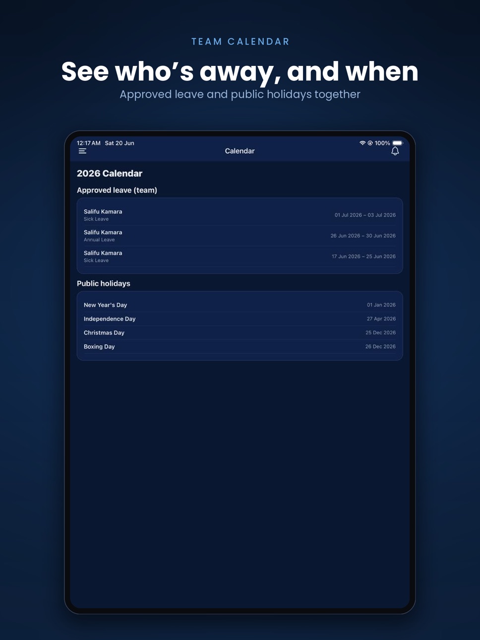 iPad screenshot