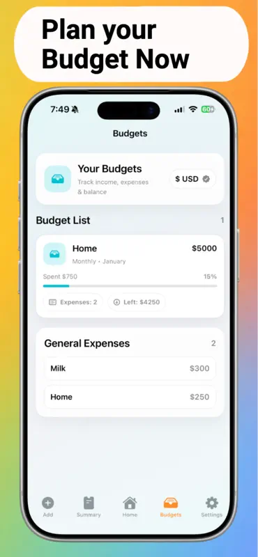 Expense Planner Buddy・Bilancio screenshot 3 of 9