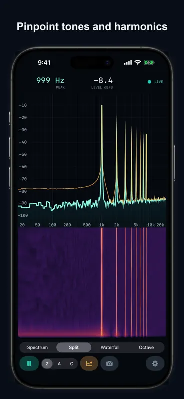 SonoSpec: Audio Spectrum RTA screenshot 3 of 10