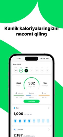Sifatly: Kaloriya hisoblovchi screenshot