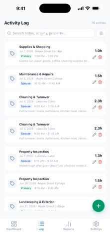 STR Tracker: Hours & Tax Log Screenshot 2 of 7
