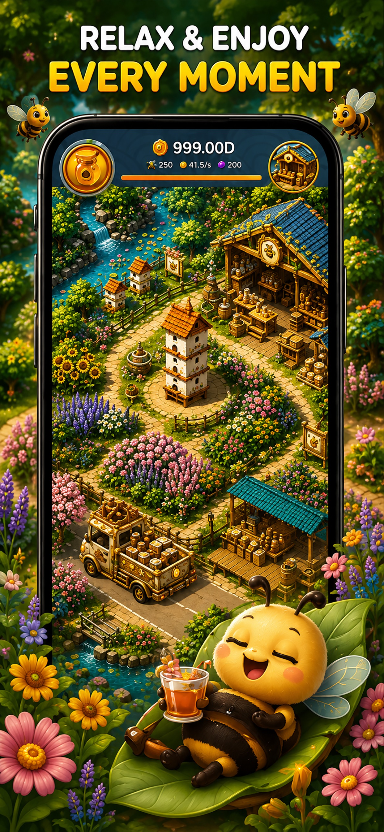 Bee Garden : idle game screenshot 5