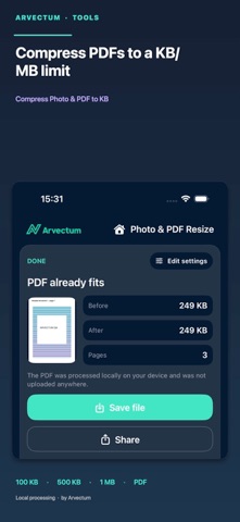 Photo & PDF Resize: KB screenshot 4