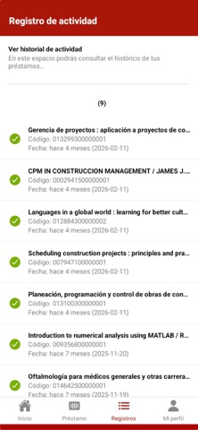 UniNorte Autopréstamo screenshot