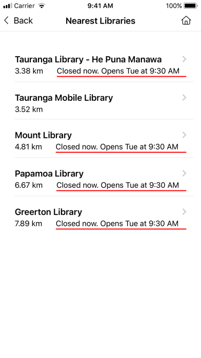 Tauranga City Libraries Screenshot