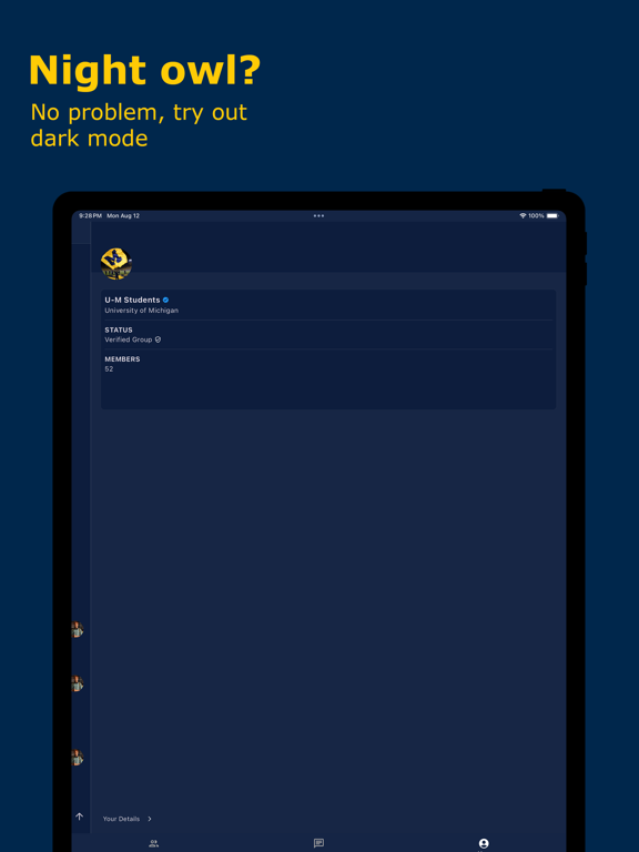 M-Tickets iPad screenshot 4 - Social Networking app