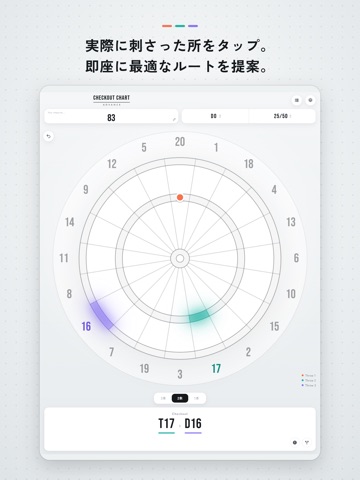 Checkout Chart Advance: Darts iPad screenshot 2