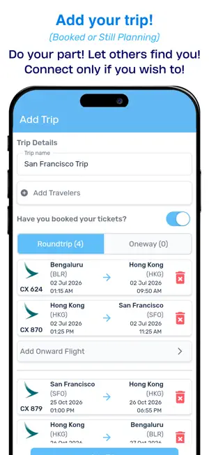 FlierLink: Find Co-Travelers screenshot 4