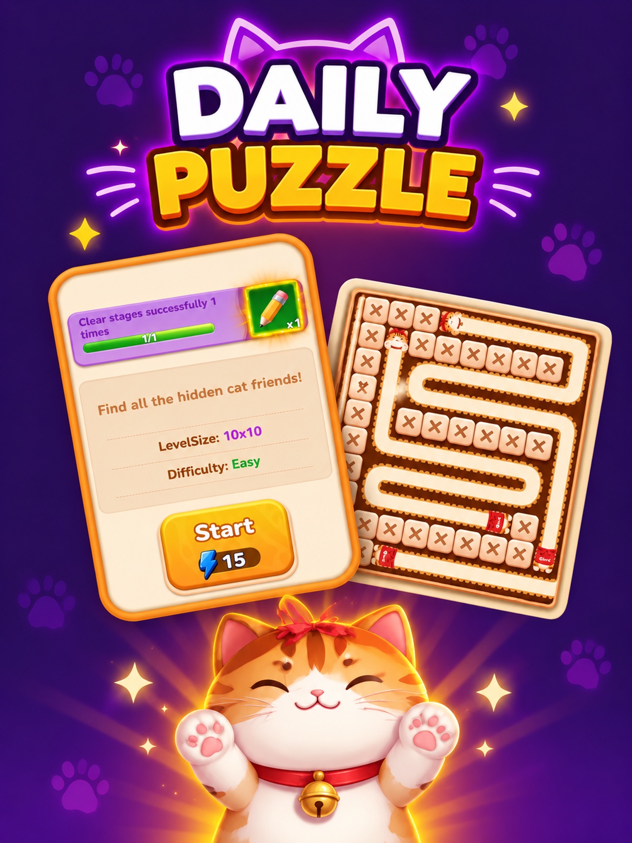 Screenshot 11 of Cat Nonogram Crossing